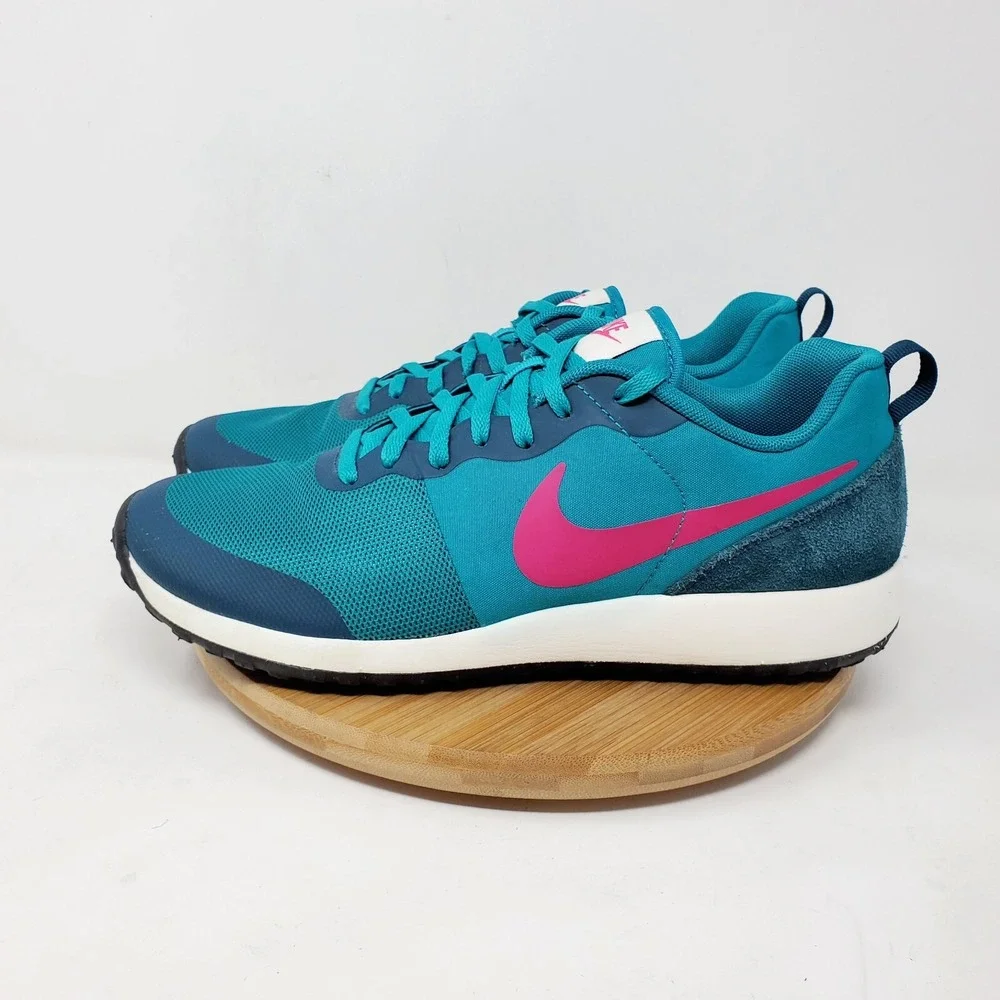 Nike Elite‎ Shinsen Shoes Womens 9 Aqua Blue Green Retro Athletic Sneakers